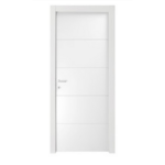 Porta Battente modello Righe Pantografata Bianco Laccato varie larghezze  | Effebiquattro